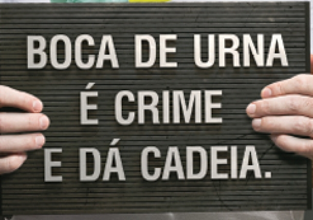 Boca de urna é crime